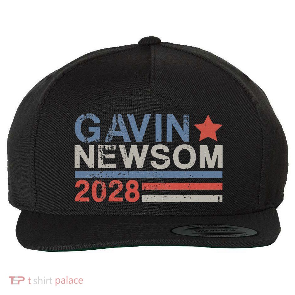 Gavin Newsom For President 2028 Vintage Gavin Newsom 2028 Wool Snapback Cap