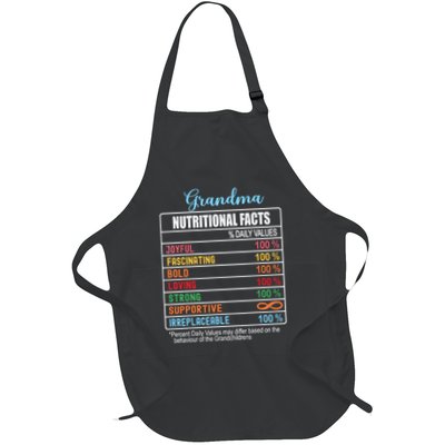 Grandma Nutritional Facts Grandparents Day Funny Apron