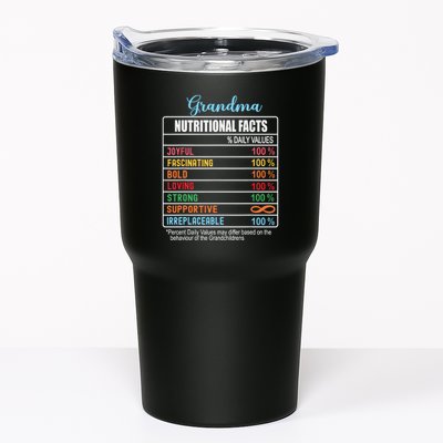 Grandma Nutritional Facts Grandparents Day Funny Tumbler