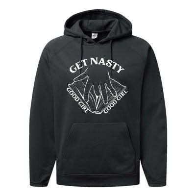 Get Nasty Good Girl Russ Good Girl Get Nasty Romance Performance Fleece Hoodie