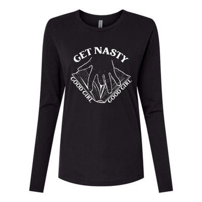 Get Nasty Good Girl Russ Good Girl Get Nasty Romance Womens Cotton Relaxed Long Sleeve T-Shirt