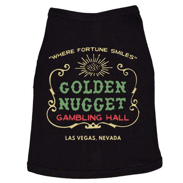 Golden Nugget Gambling Hall Vintage Las Vegas Unisex Doggie Tank