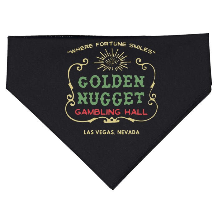 Golden Nugget Gambling Hall Vintage Las Vegas Unisex USA-Made Doggie Bandana