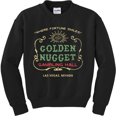 Golden Nugget Gambling Hall Vintage Las Vegas Unisex Kids Sweatshirt