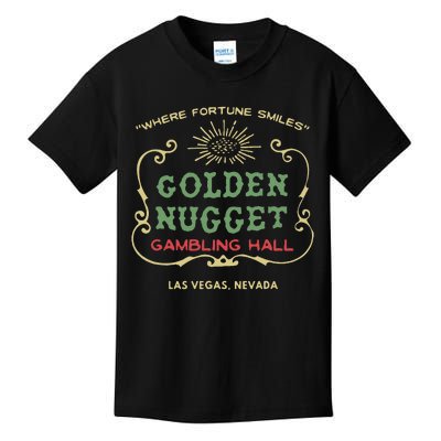 Golden Nugget Gambling Hall Vintage Las Vegas Unisex Kids T-Shirt