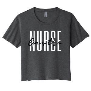 Gastro Nurse Gastroenterology Endoscopy Endo Colon Nursing Gift Women's Crop Top Tee