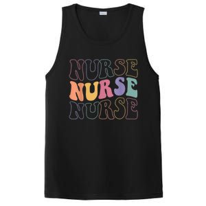 Groovy Nurse Gift School Nurse Rn Icu Er Pediatric Gift PosiCharge Competitor Tank