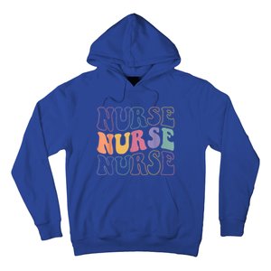 Groovy Nurse Gift School Nurse Rn Icu Er Pediatric Gift Hoodie