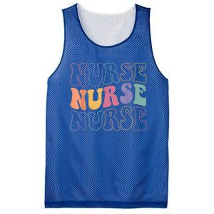 Groovy Nurse Gift School Nurse Rn Icu Er Pediatric Gift Mesh Reversible Basketball Jersey Tank