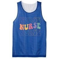 Groovy Nurse Gift School Nurse Rn Icu Er Pediatric Gift Mesh Reversible Basketball Jersey Tank