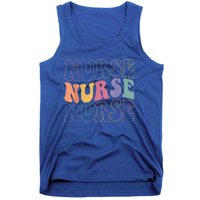 Groovy Nurse Gift School Nurse Rn Icu Er Pediatric Gift Tank Top