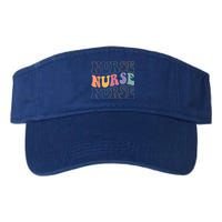 Groovy Nurse Gift School Nurse Rn Icu Er Pediatric Gift Valucap Bio-Washed Visor