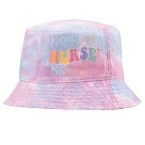 Groovy Nurse Gift School Nurse Rn Icu Er Pediatric Gift Tie-Dyed Bucket Hat