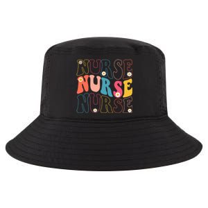 Groovy Nurse Gift School Nurse Rn Icu Er Pediatric Gift Cool Comfort Performance Bucket Hat