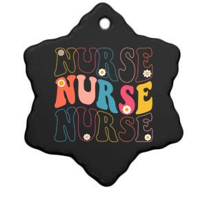 Groovy Nurse Gift School Nurse Rn Icu Er Pediatric Gift Ceramic Star Ornament