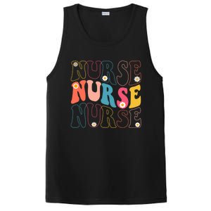 Groovy Nurse Gift School Nurse Rn Icu Er Pediatric Gift PosiCharge Competitor Tank