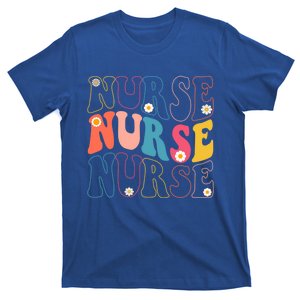 Groovy Nurse Gift School Nurse Rn Icu Er Pediatric Gift T-Shirt