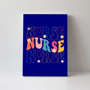 Groovy Nurse Gift School Nurse Rn Icu Er Pediatric Gift Canvas