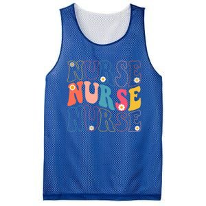 Groovy Nurse Gift School Nurse Rn Icu Er Pediatric Gift Mesh Reversible Basketball Jersey Tank