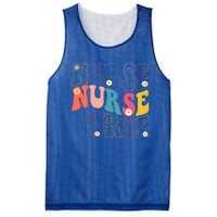 Groovy Nurse Gift School Nurse Rn Icu Er Pediatric Gift Mesh Reversible Basketball Jersey Tank