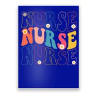 Groovy Nurse Gift School Nurse Rn Icu Er Pediatric Gift Poster