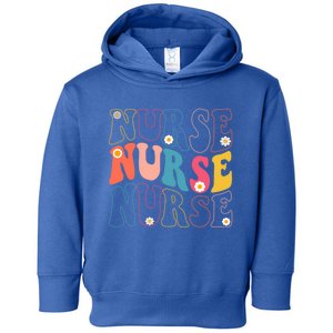 Groovy Nurse Gift School Nurse Rn Icu Er Pediatric Gift Toddler Hoodie