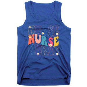 Groovy Nurse Gift School Nurse Rn Icu Er Pediatric Gift Tank Top