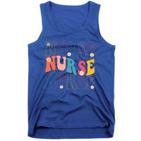 Groovy Nurse Gift School Nurse Rn Icu Er Pediatric Gift Tank Top