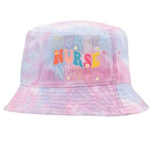 Groovy Nurse Gift School Nurse Rn Icu Er Pediatric Gift Tie-Dyed Bucket Hat