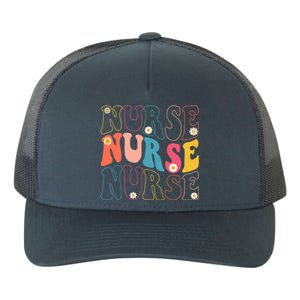 Groovy Nurse Gift School Nurse Rn Icu Er Pediatric Gift Yupoong Adult 5-Panel Trucker Hat