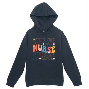 Groovy Nurse Gift School Nurse Rn Icu Er Pediatric Gift Urban Pullover Hoodie