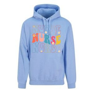 Groovy Nurse Gift School Nurse Rn Icu Er Pediatric Gift Unisex Surf Hoodie