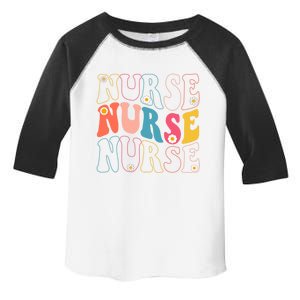 Groovy Nurse Gift School Nurse Rn Icu Er Pediatric Gift Toddler Fine Jersey T-Shirt