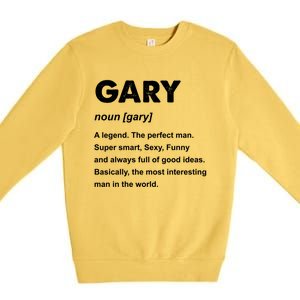 Gary Name Gift Premium Crewneck Sweatshirt