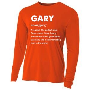 Gary Name Gift Cooling Performance Long Sleeve Crew