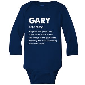 Gary Name Gift Baby Long Sleeve Bodysuit