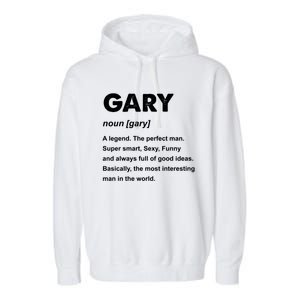 Gary Name Gift Garment-Dyed Fleece Hoodie