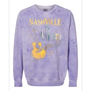 Guitar Nashville Colorblast Crewneck Sweatshirt