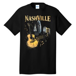 Guitar Nashville Tall T-Shirt