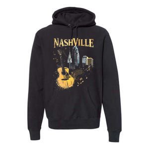 Guitar Nashville Premium Hoodie