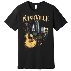 Guitar Nashville Premium T-Shirt