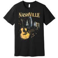 Guitar Nashville Premium T-Shirt