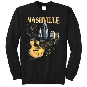 Guitar Nashville Tall Sweatshirt