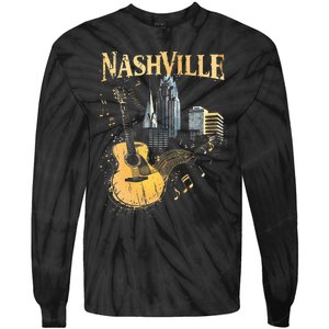 Guitar Nashville Tie-Dye Long Sleeve Shirt