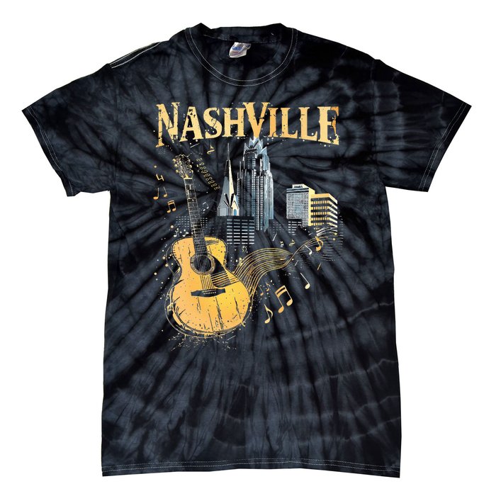 Guitar Nashville Tie-Dye T-Shirt