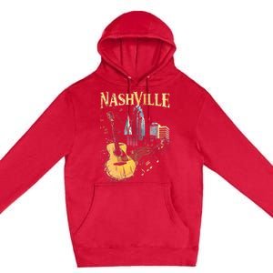 Guitar Nashville Premium Pullover Hoodie