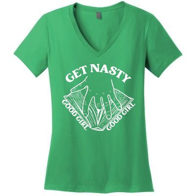 Get Nasty Good Russ, Good Get Nasty Romance Women's V-Neck T-Shirt