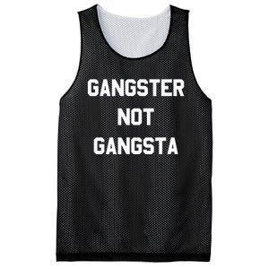 Gangster Not Gangsta funny saying quote Mesh Reversible Basketball Jersey Tank