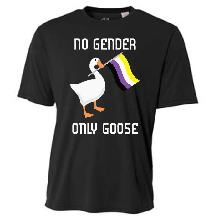 Goose No Gender Pride Flag Lgbtq Gay Cooling Performance Crew T-Shirt