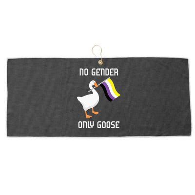 Goose No Gender Pride Flag Lgbtq Gay Large Microfiber Waffle Golf Towel